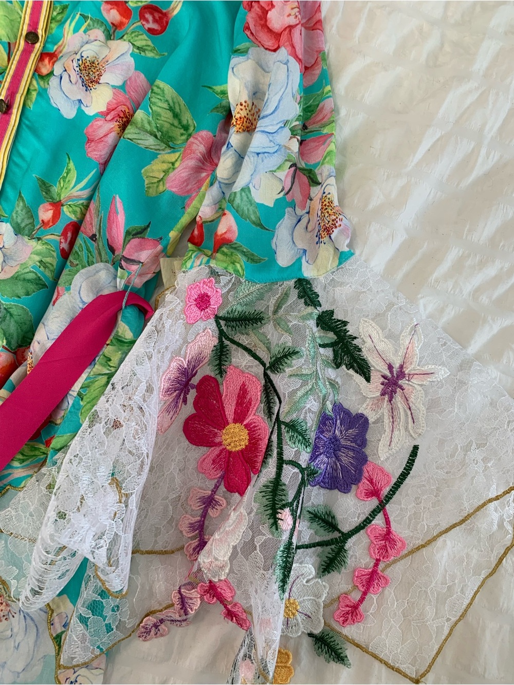 NWT Aratta Silent Journey La Ville Button-Down Floral Top - Picture 6 of 16